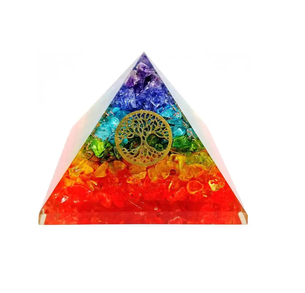 Seven Charka Orgonite Pyramid