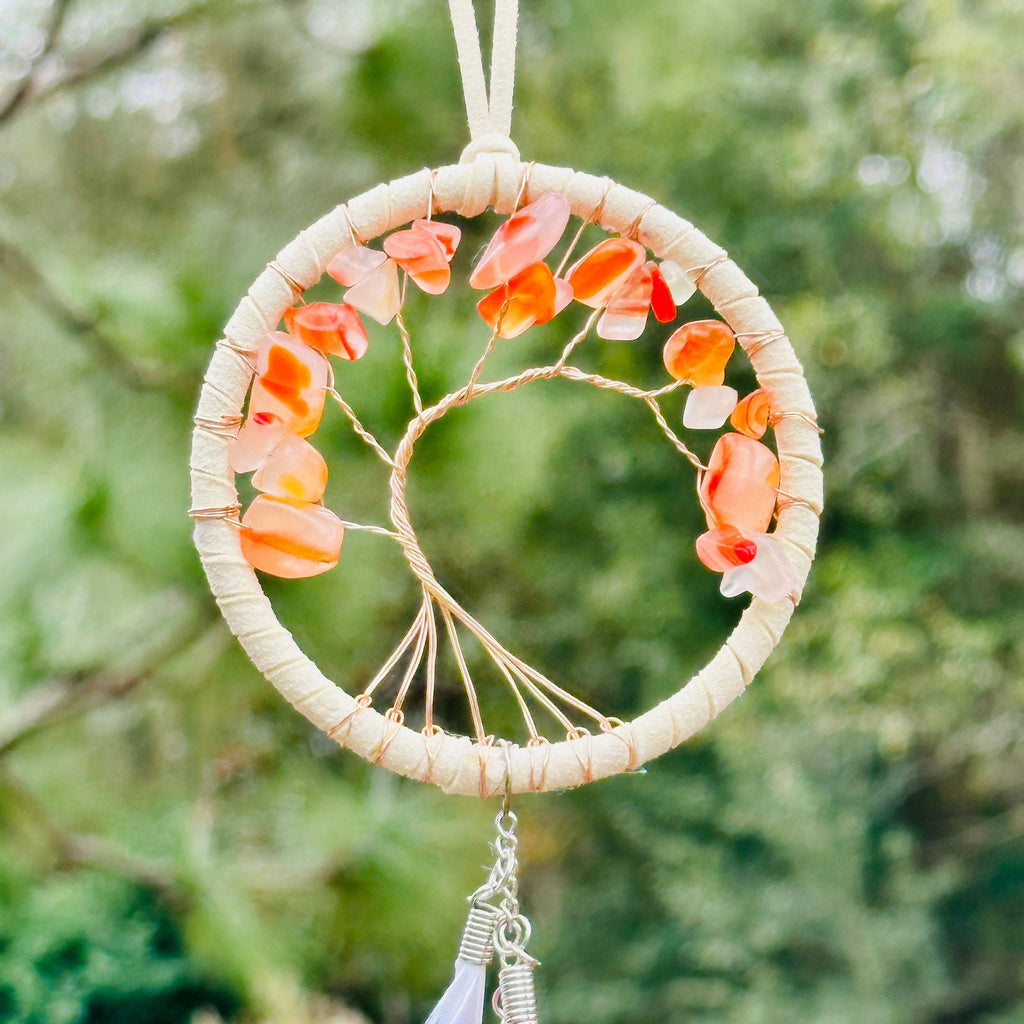 Tree Of Life Dreamcatcher | Car Hanging Decor | Pink Dreamcatcher | Dreamcatcher For House Wall Decor | Feather Wall Hanging Dreamcatchers-4