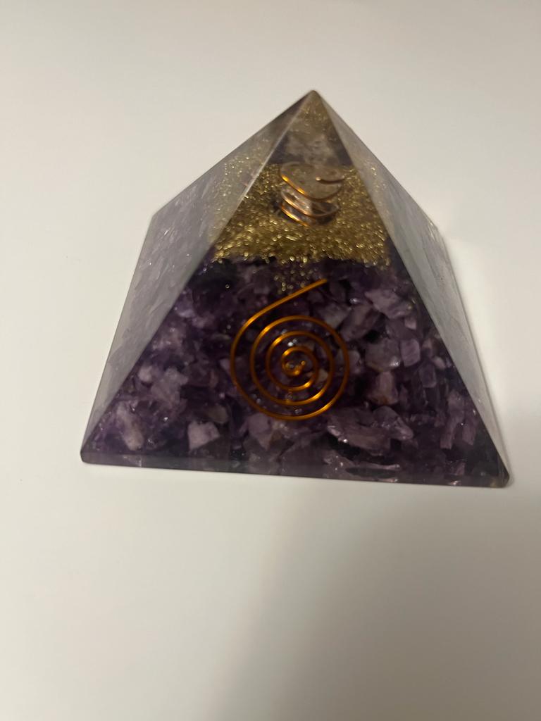 Amethyst Orgonite Pyramid
