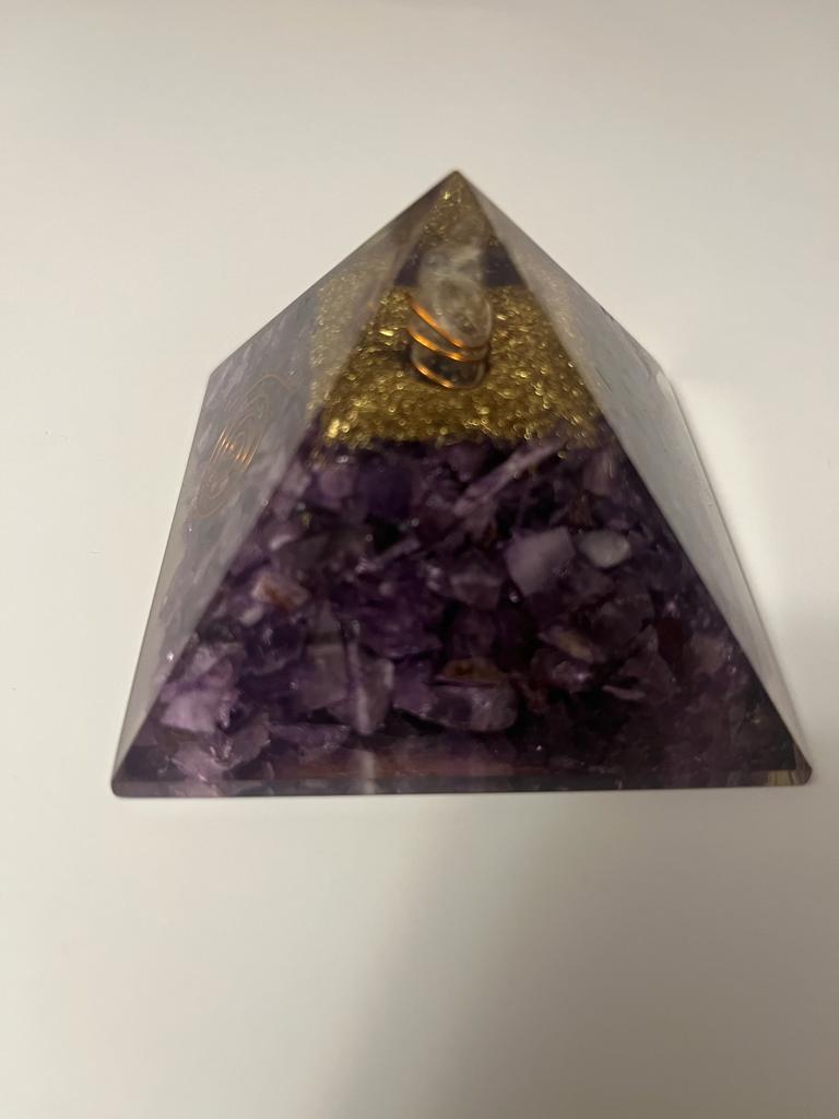 Amethyst Orgonite Pyramid