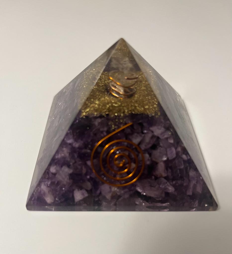 Amethyst Orgonite Pyramid