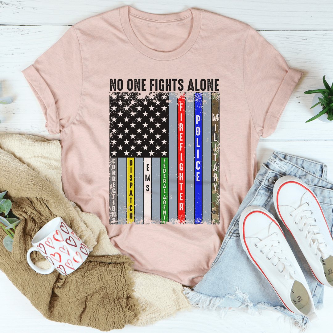 No One Fights Alone Tee - AROMATIC