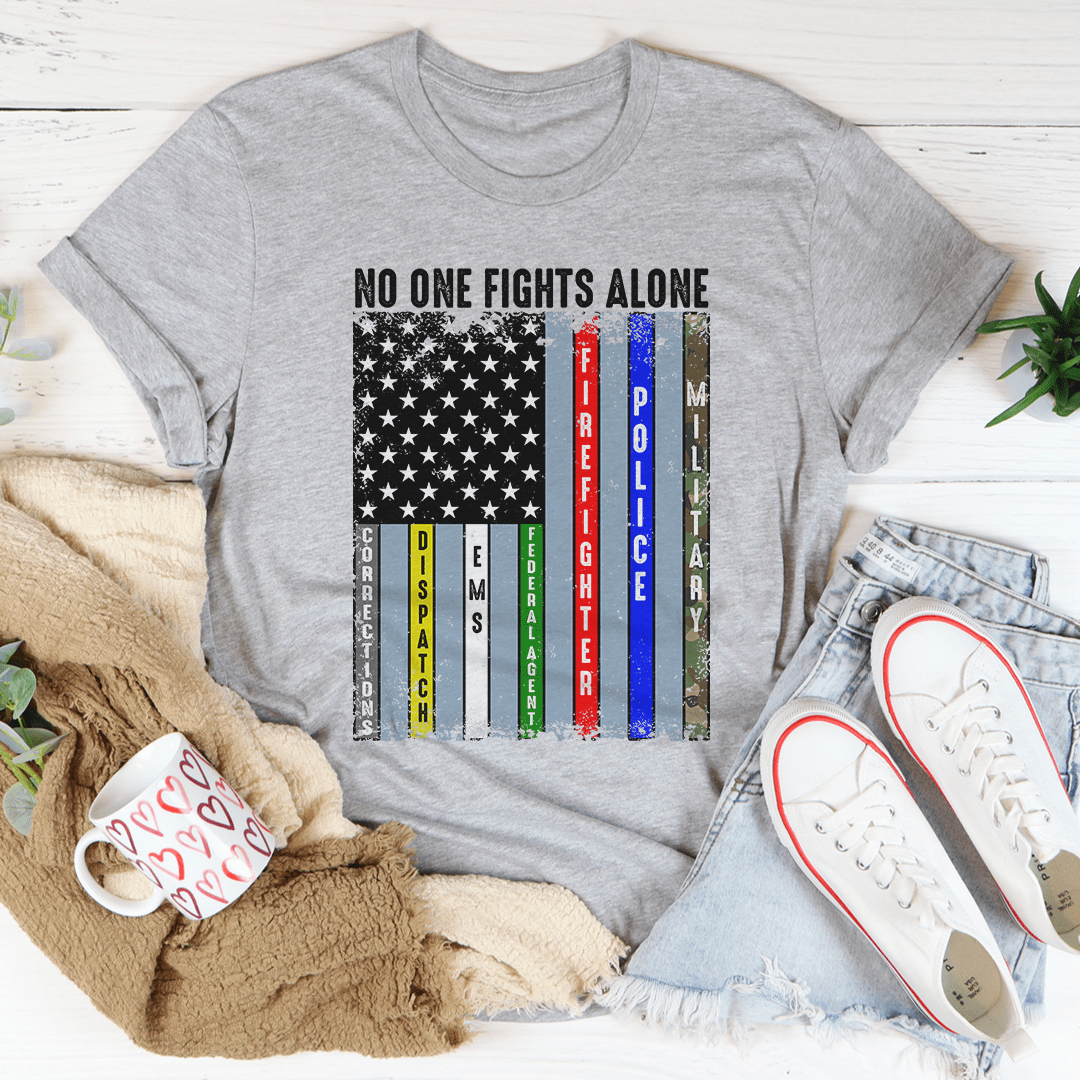 No One Fights Alone Tee - AROMATIC