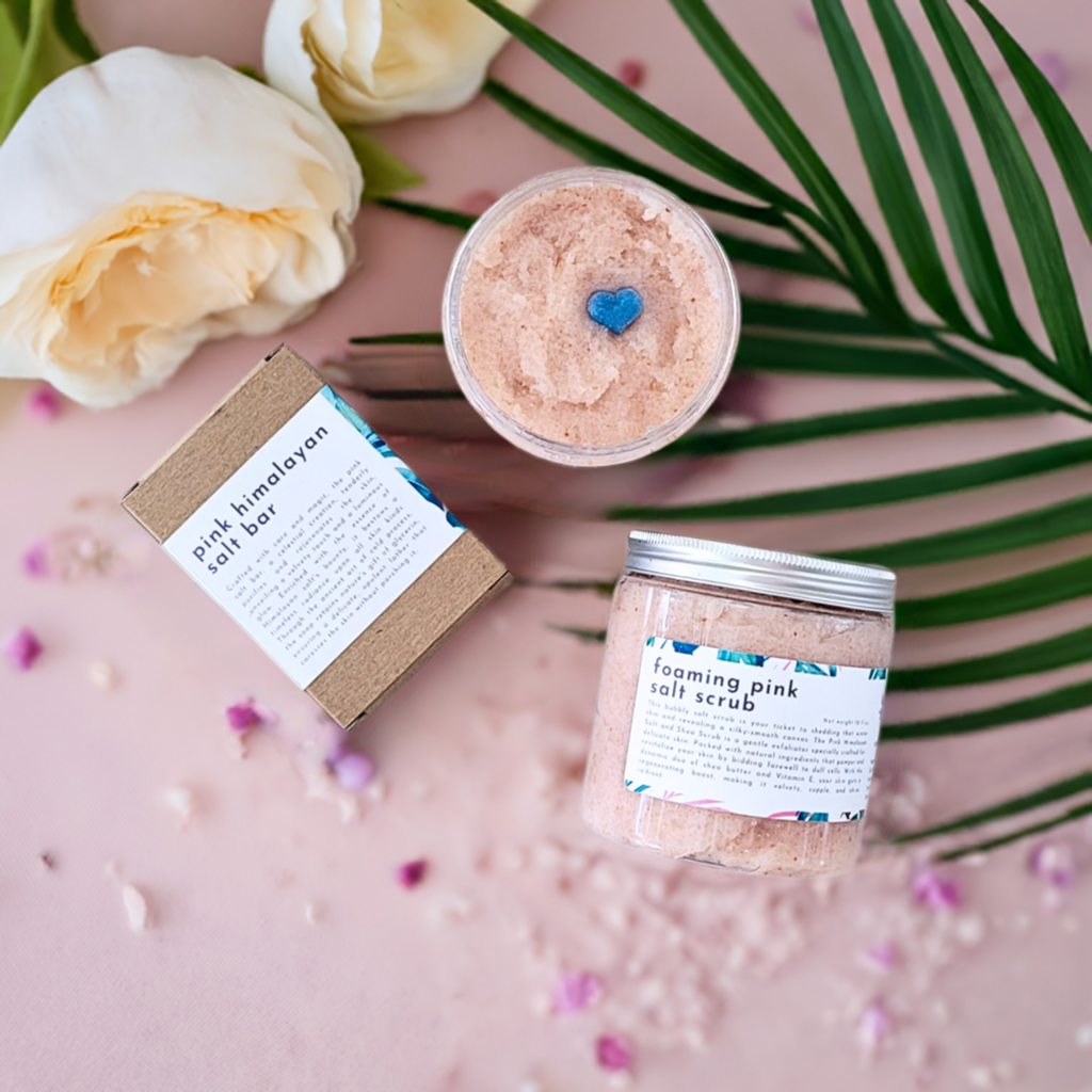 Foaming Pink Salt Scrub-2