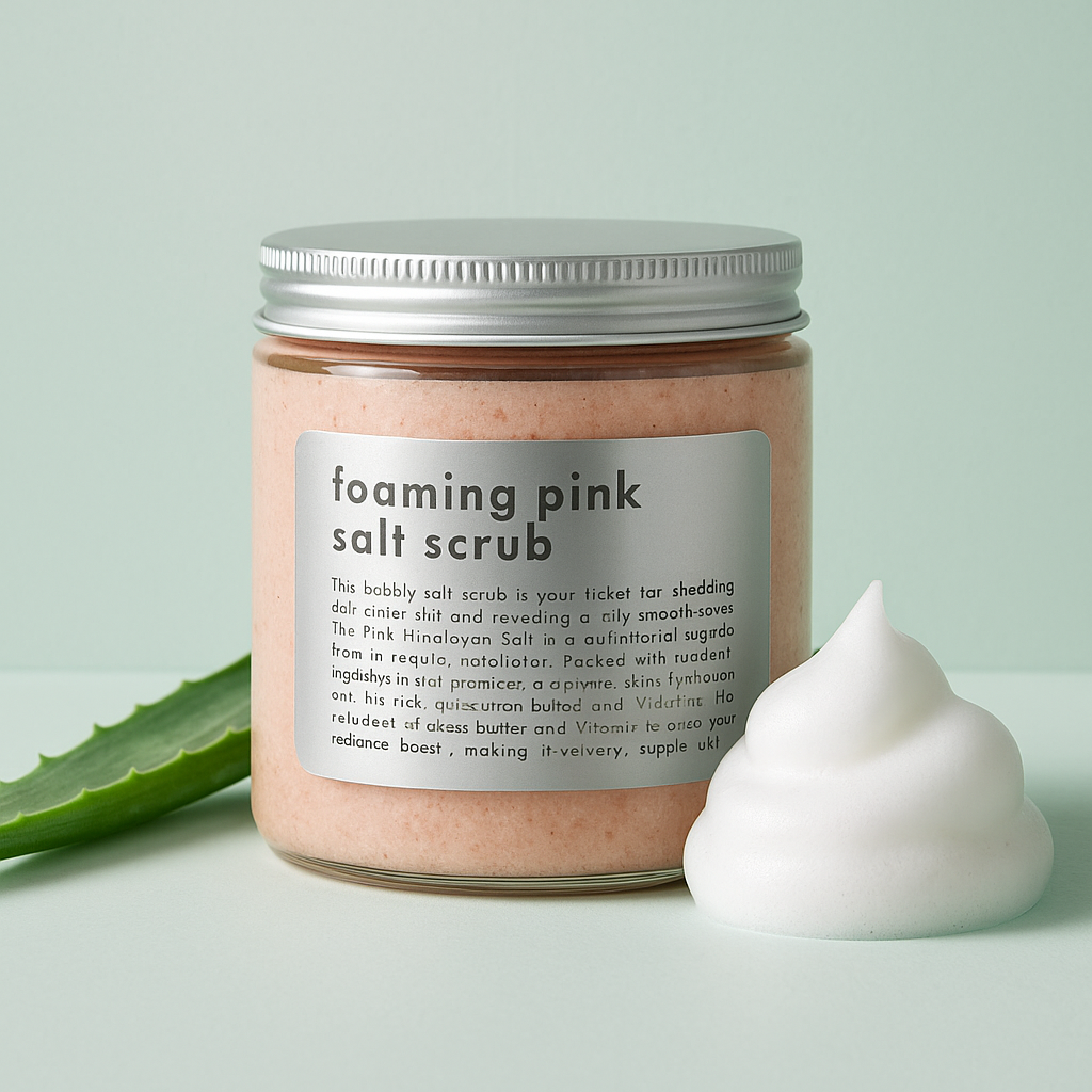 Foaming Pink Salt Scrub-0