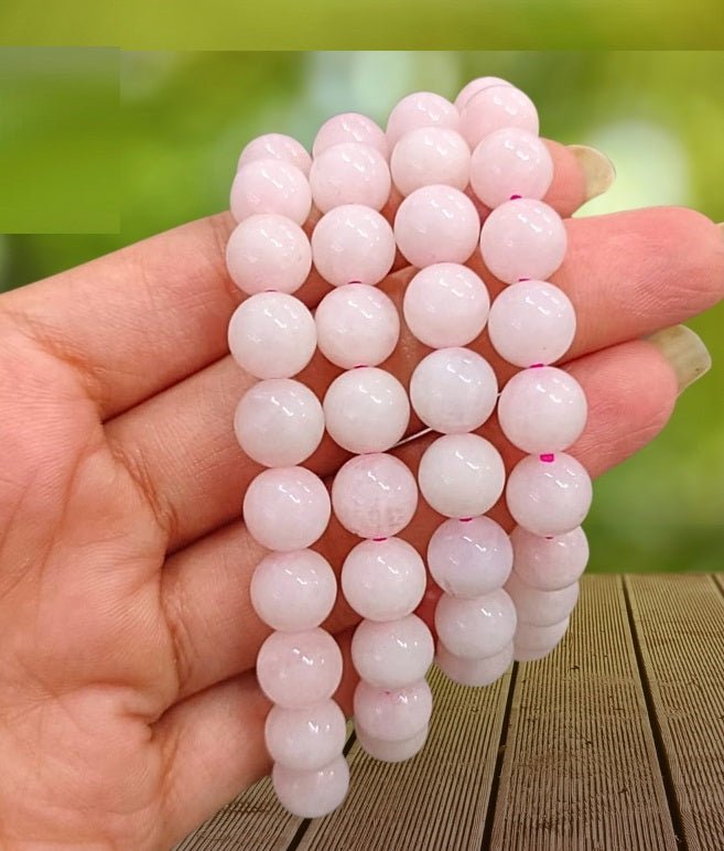 Rose Quartz Bracelet (8 mm Beads) - AROMATIC