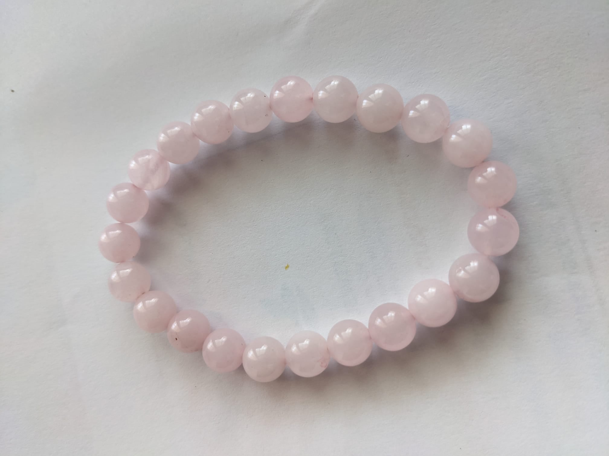 Rose Quartz Bracelet (8 mm Beads) - AROMATIC