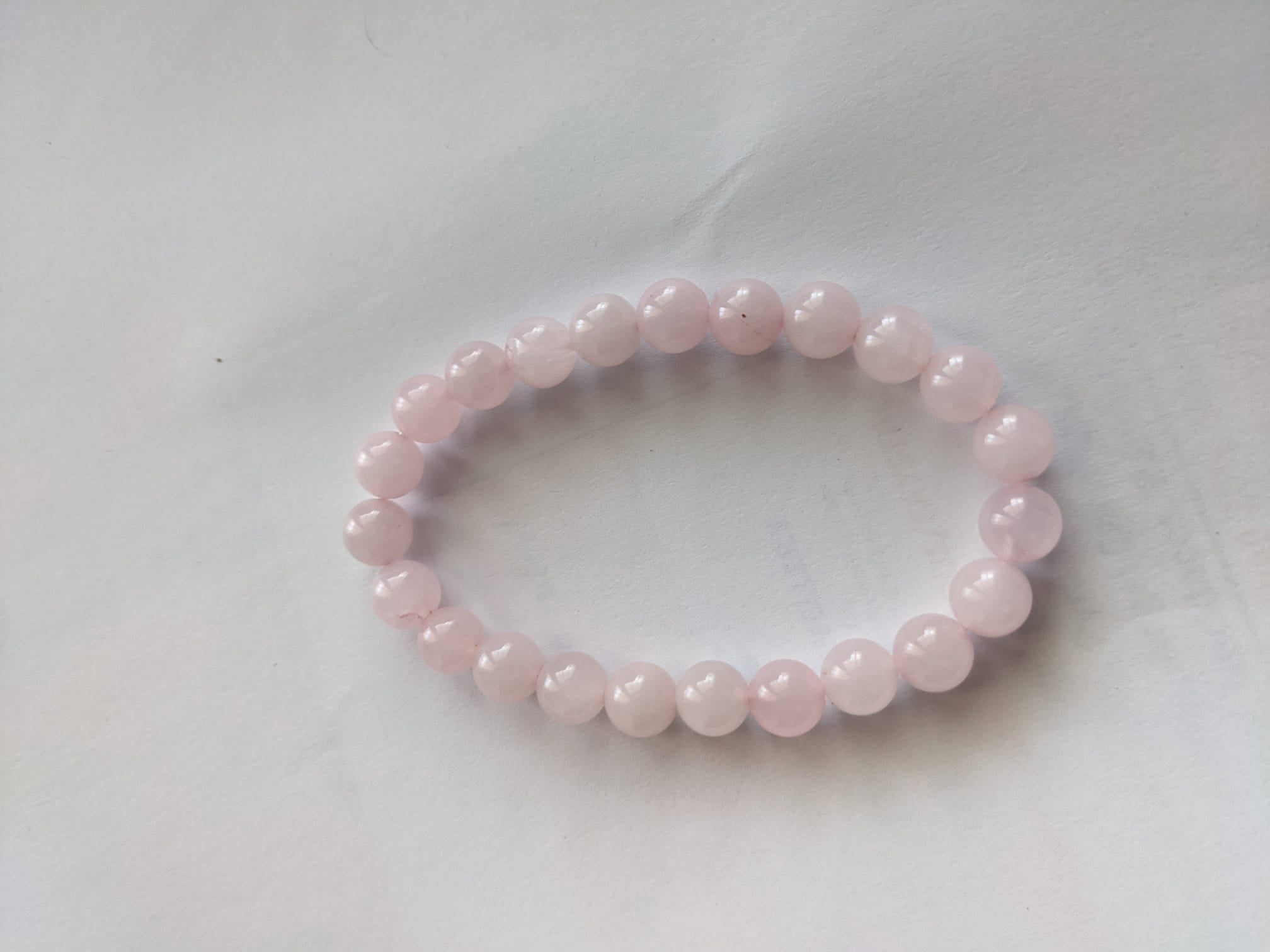 Rose Quartz Bracelet (8 mm Beads) - AROMATIC