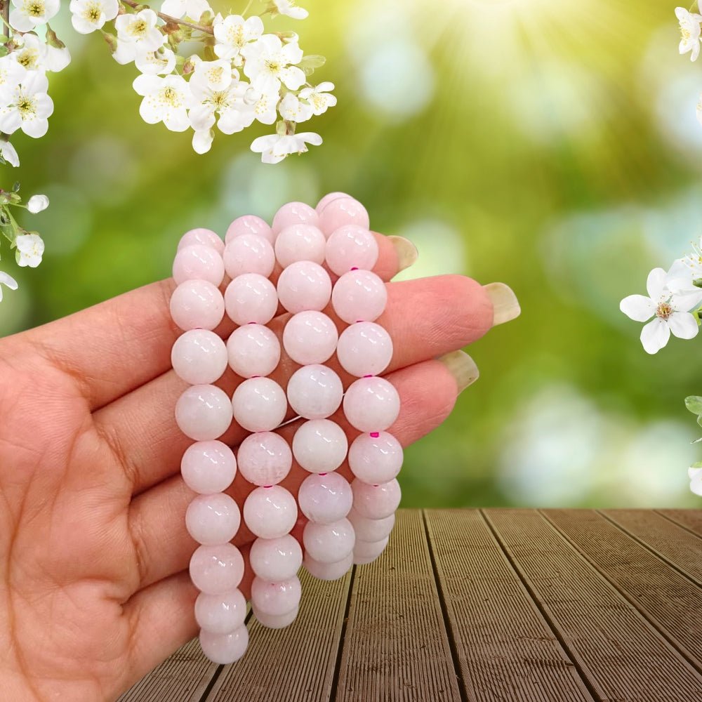 Rose Quartz Bracelet (8 mm Beads) - AROMATIC