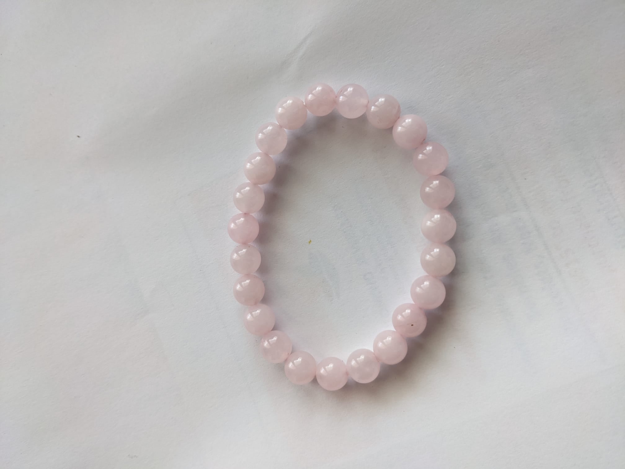Rose Quartz Bracelet (8 mm Beads) - AROMATIC