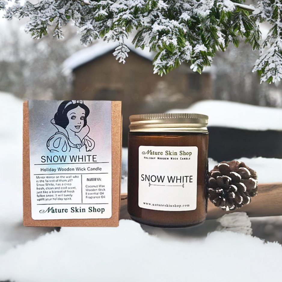 Snow White Wood Wick Soy Candle - AROMATIC