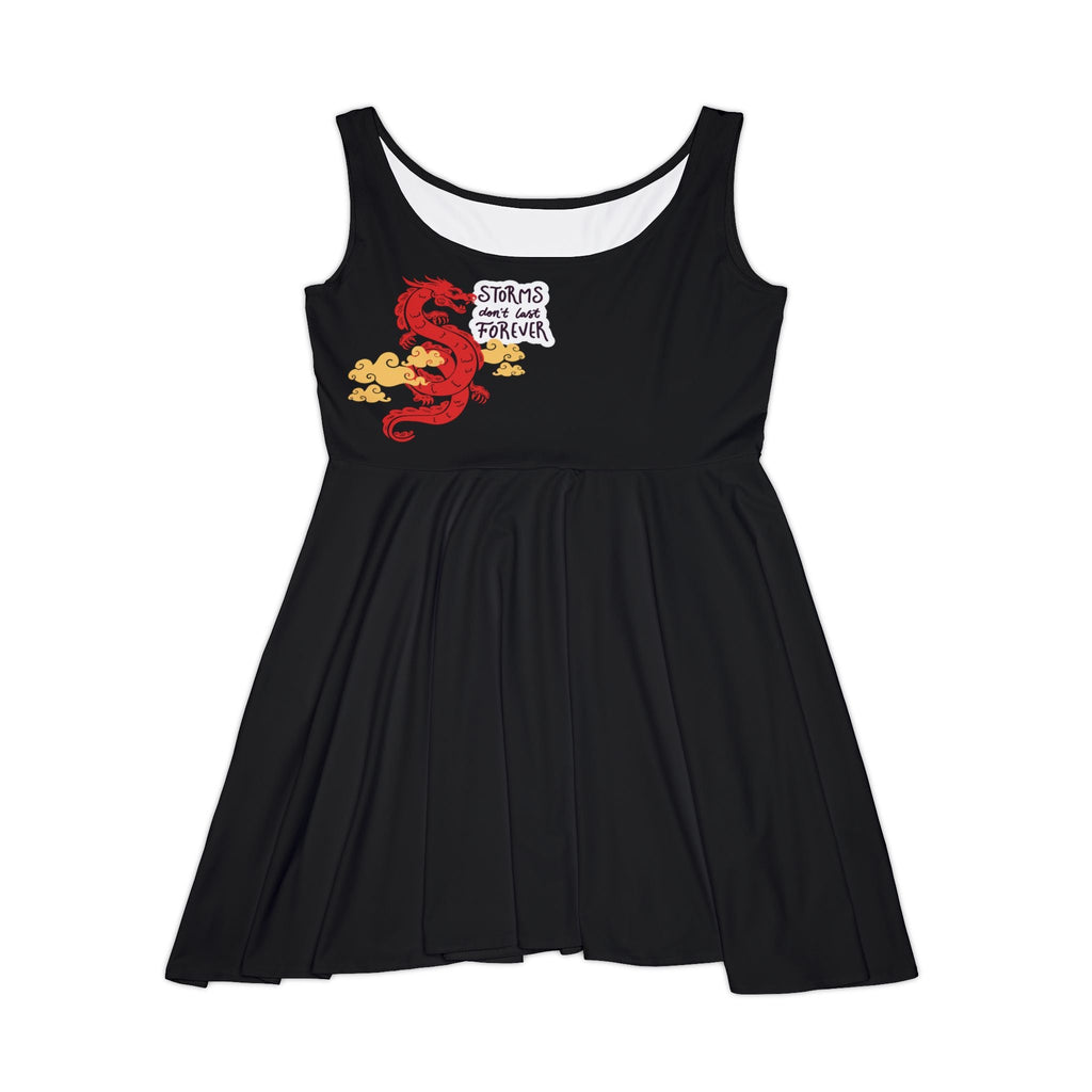 Women's Skater Dress with Inspiring Design - Perfect for Casual Outings, Parties, Gifts, Summer Events, and Everyday Wear - AROMATIC