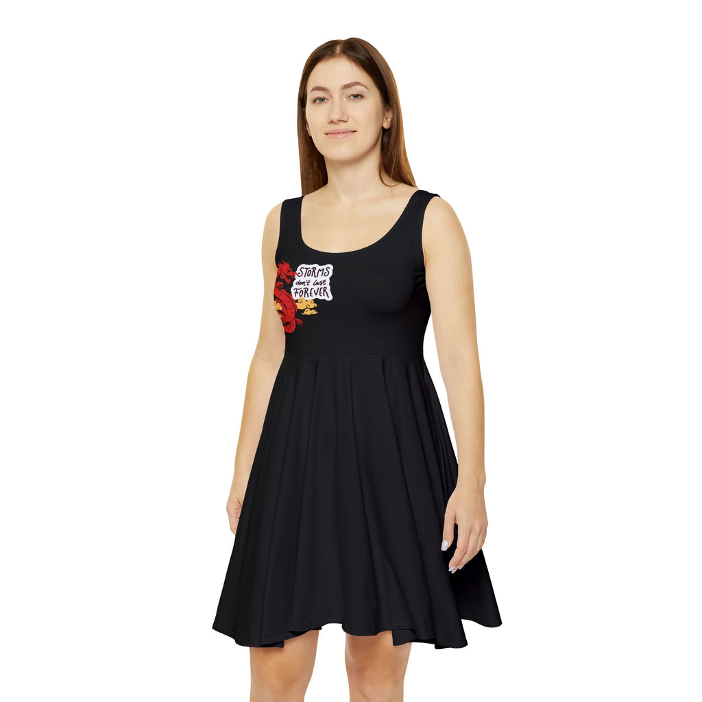 Women's Skater Dress with Inspiring Design - Perfect for Casual Outings, Parties, Gifts, Summer Events, and Everyday Wear - AROMATIC
